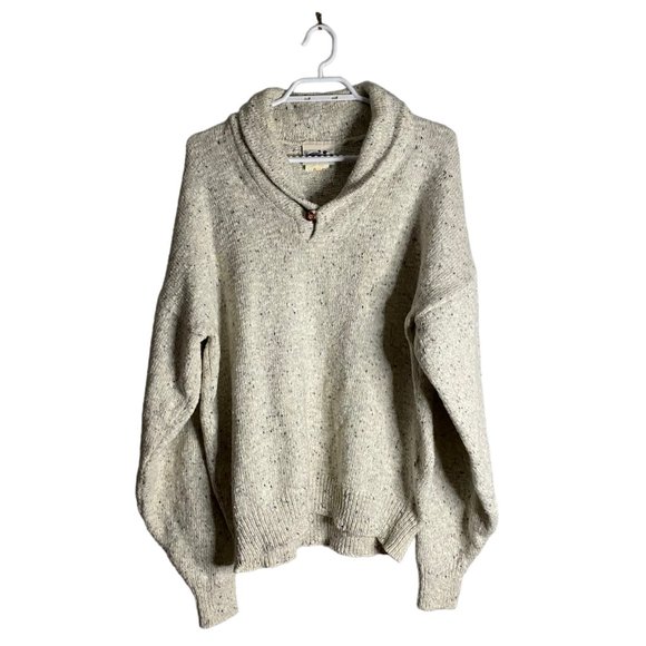 Northern Reflections Other - Northern Reflections Men's Woven Knit Cowl Neck Cabin Sweater